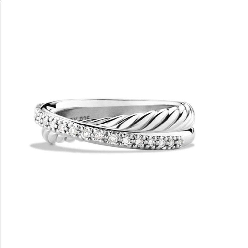 David Yurman Crossover ring with Diamond